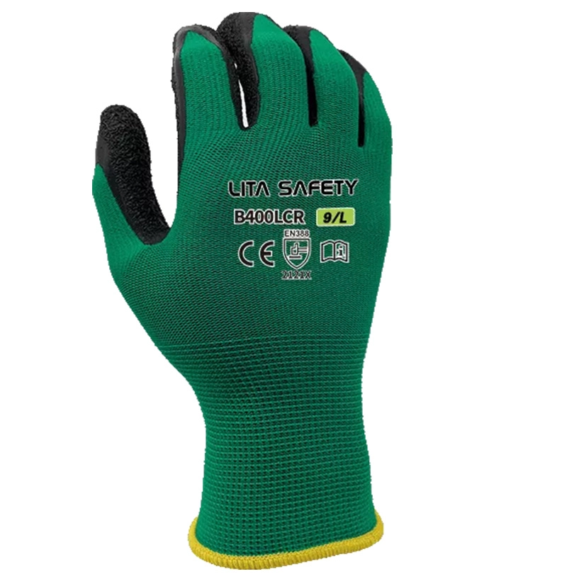 B400LCR Latex Crinkle Grip Gloves (2)