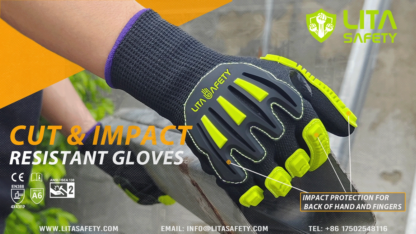 Custom Impact and Cut Resistant Gloves