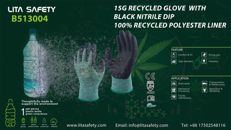 Sustainable Recycled Safety Gloves